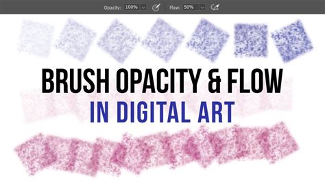 Adjusting Brush Opacity Flow In Digital Art YouTube