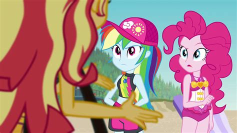 Image Pinkie Pie Listening To Sunset Shimmer Egffpng My Little