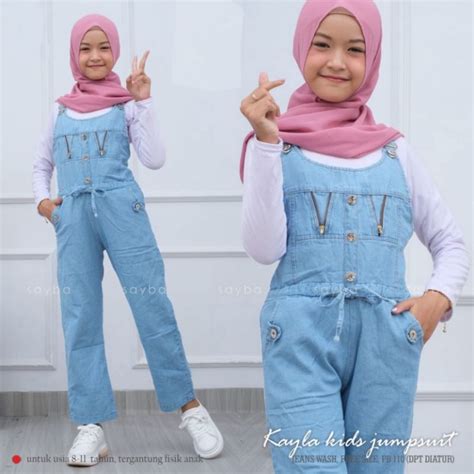 Jual Baju Kodok Jeans Jumpsuit Overall Celana Jeans Anak Perempuan