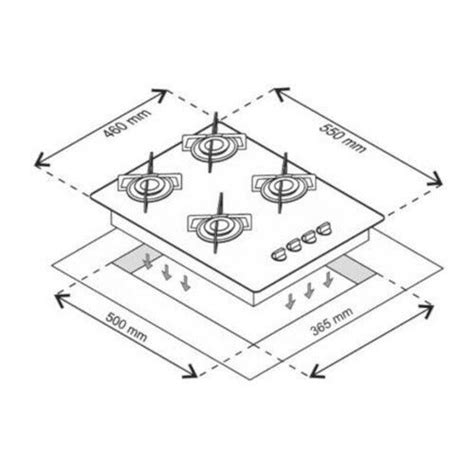 Fogão Cooktop 4 Bocas Chamalux Acendimento Automático Bivolt