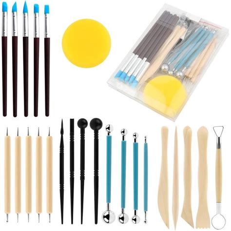 Pi Ces Set D Outils De Sculpture Sur Poterie Outils Poterie Set