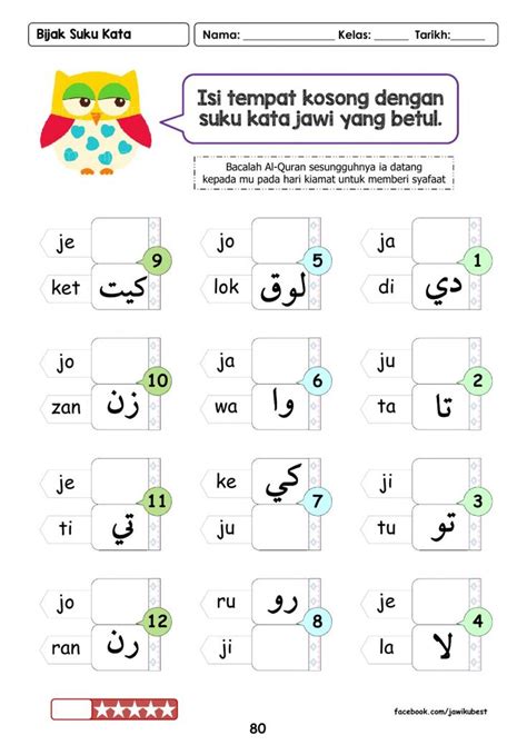 Contoh Suku Kata Tertutup Jawi Dua Suku Kata Tertutup Jawi Kssr