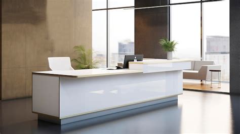 Premium AI Image | Clinic Reception Desk with Signage