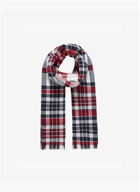 Merino Cashmere Plaid Scarf Brora Co Uk