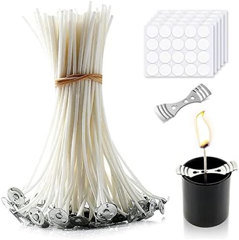 Candle Wick 6 Inch Cotton Candle Making Set Candle Wick Sticker And