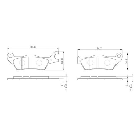 Perftec Plaquette De Frein Perftec M Tal Fritt Haute Performance