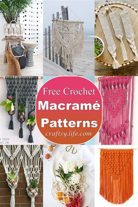 Free Crochet Macram Patterns Craftsy