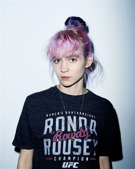 Grimes Claireboucher Cool Hairstyles Claire Boucher Dyed Hair Blue