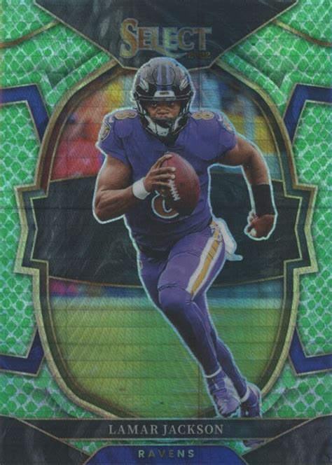 Lamar Jackson 2022 Select 73 Concourse Dragon Scale 89 Price Guide