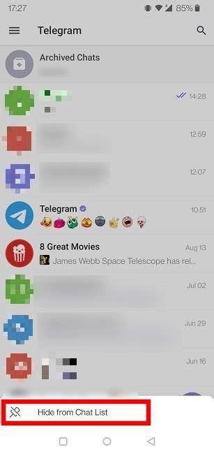 How To Hide A Telegram Chat Without Permanently Deleting It Make Tech