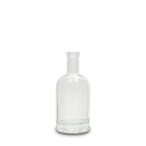 375 Ml Clear Glass Polo Bottle With Bar Top Clear Glass Nordic Liquor And Spirits Bottle