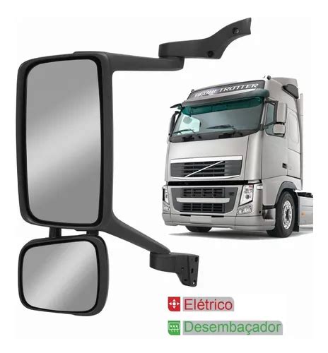 Espelho Retrovisor Volvo Fh Fm 2010 2014 Auxiliar Parcelamento