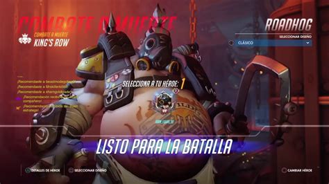 Overwatch Un Main Roadhog En Combate A Muerte YouTube