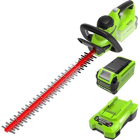 Greenworks G40HT61K2 Akku Heckenschere 61 Cm Doppelklingen Schneidet