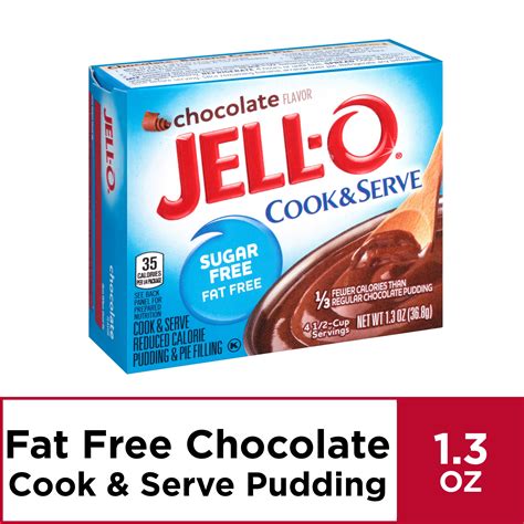 Jell O Sugar Free Chocolate Cook And Serve Pudding Mix Oz Box