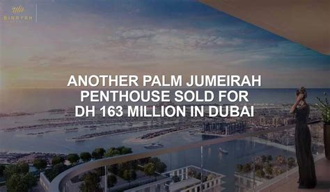 Another Palm Jumeirah Penthouse Sold For Dh Million In Dubai