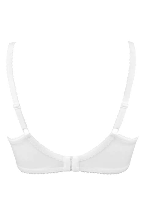 Flora Lightly Padded Underwired Bra In White Pour Moi