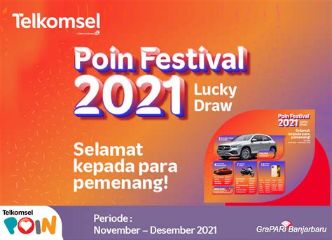 Selamat Untuk Para Pemenang Program Undian Lucky Draw Poin Festival