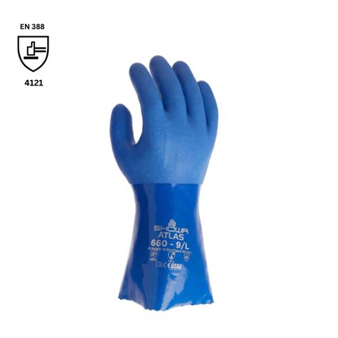 Showa 660 Blue Fisherman And Chemical Glove Oil And Chemical