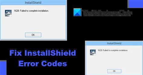 Fix Installshield Error Codes Or On Windows