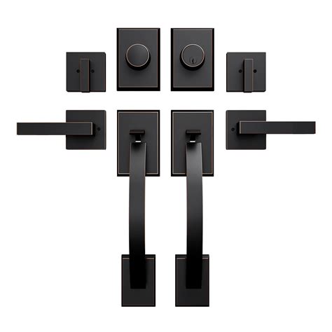 Front Door Handle Double Door Lock Set Double Door Lock Set with Dummy