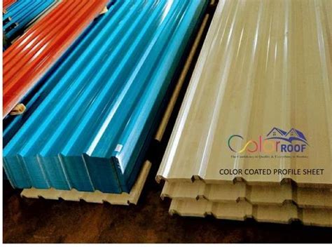 Red Color Coated Galvalume Roofing Sheet 0 45 Mm At Rs 80 Kg In Nagpur