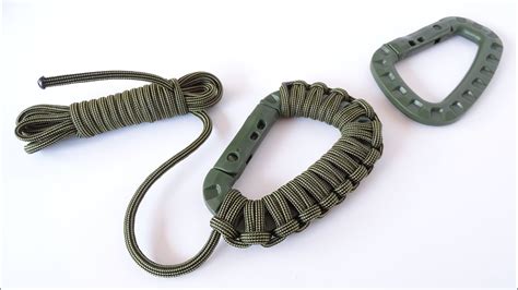 Paracord Carabiner Wrap How To Make A Paracord Lanyard With Rope