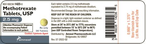 Methotrexate Sodium - FDA prescribing information, side effects and uses