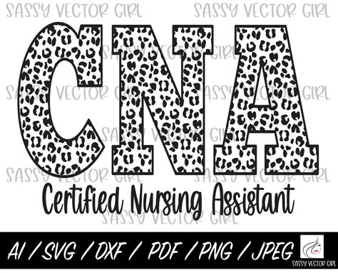 CNA Nurse Svg Certified Nursing Assistant Png CNA Shirt Design