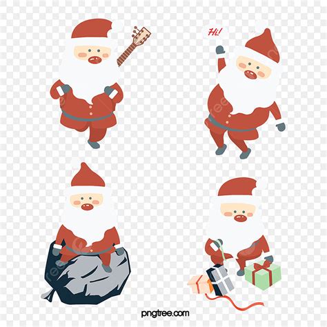 Busy Santa Claus Santa Claus Giving Ts Christmas Png Transparent