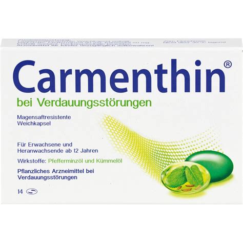 CARMENTHIN bei Verdauungsstörungen msr Weichkaps 14 St Blähungen