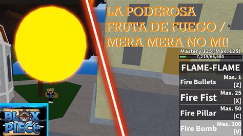 La Poderosa Fruta De Fuego Mera Mera No Mi Roblox Blox Piece