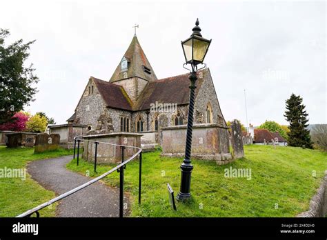 Ditchling Village Sussex Uk The Church Of St Margaret Of Antioch Is