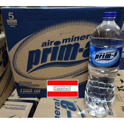 Jual Prima Air Mineral 12 X 1500ml 1 Dus Shopee Indonesia