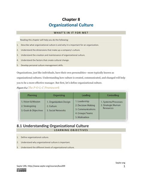 PDF Organizational Culture Saylor Culture Refers To A System Of