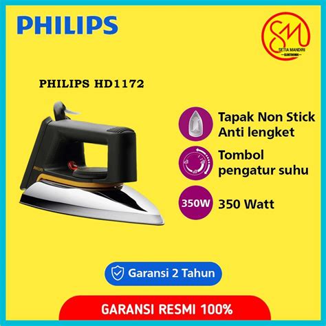 Jual Philips Hd Hd Setrika Kering Classic Cepat Dan Efisien