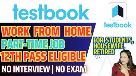 Testbook Hiring Part Time Job Work From Home Th Pass Eligible