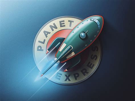 Planet Express Logo Update | Retro logo design, Express logo, Design ...