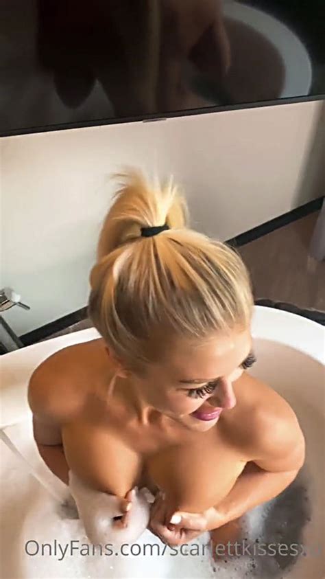 ScarlettKissesXO Nude Butler Bathtub Sex Video Leaked FullHD 1080p