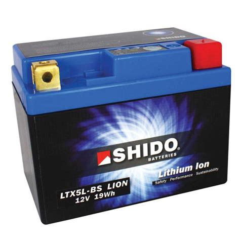 Batterie Lithium Shido Ltx L Bs Ytx L Bs Batterie Moto Scooter