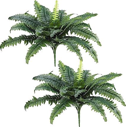 Dremisland Artificial Ferns For Outdoors Set Of 2 Bouquets 30 Diam