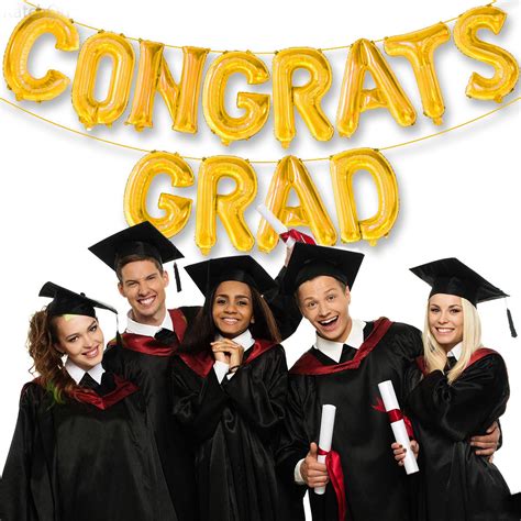 Grade Graduation Backdrop Banner With Grad Balloons Class Of 2023 Fifth