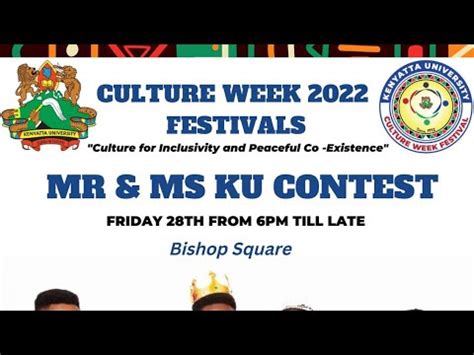 MR MS KU Contest Kenyatta University Cultural Week 2022 KU YouTube