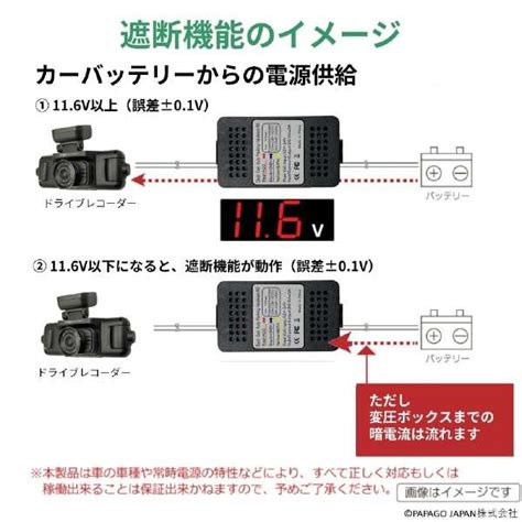 Papagoドライブレコーダー専用常時電源ケーブル「スマート常時電源ケーブルseven」 ブラック A Jp Rvc 7 Papago｜パパ