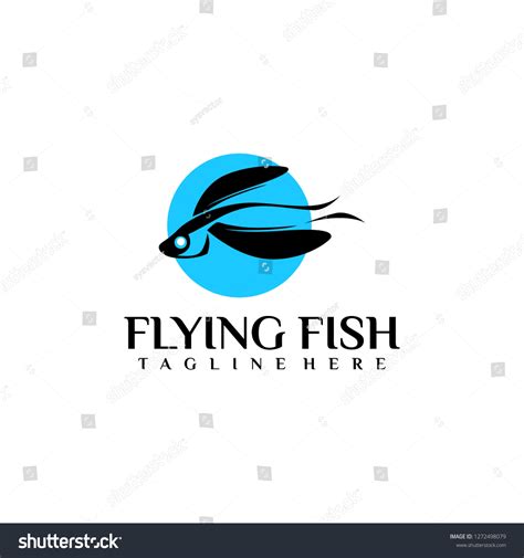 Icon Flying Fish Logo Vector Stock Vector (Royalty Free) 1272498079 ...