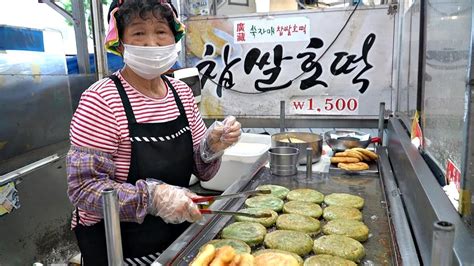 50년 반평생 호떡구운 할머니 광장시장 쑥자매 찹쌀호떡 Grandmothers Sweet Green Pancake