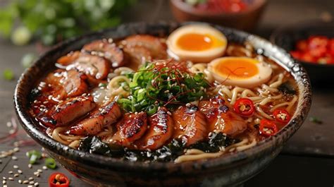 Premium Photo | Japanese Ramen Noodles Dish