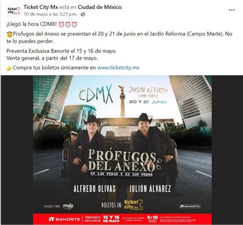 Campo Marte Aclara Que Conciertos De ‘prófugos Del Anexo’ En Cdmx No Son En Sus Instalaciones