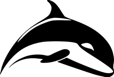 Premium Vector Killer Whale Minimalist And Flat Logo Vector Illustration