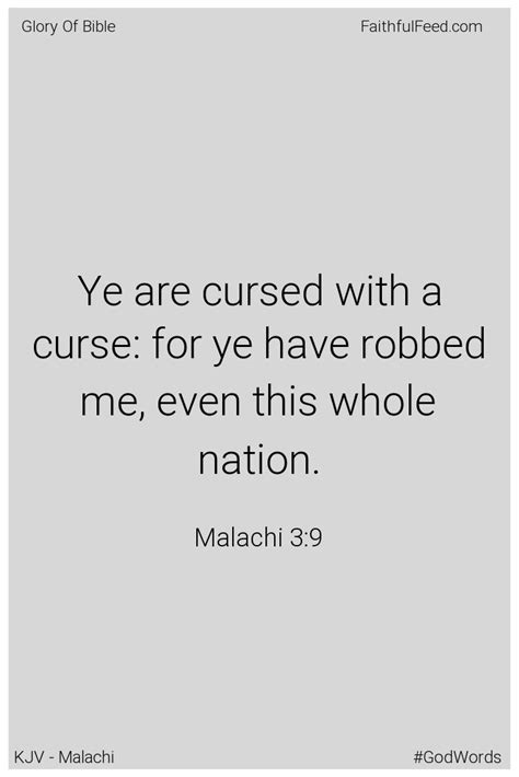 Ye Are Cursed The Powerful Message Of Malachi